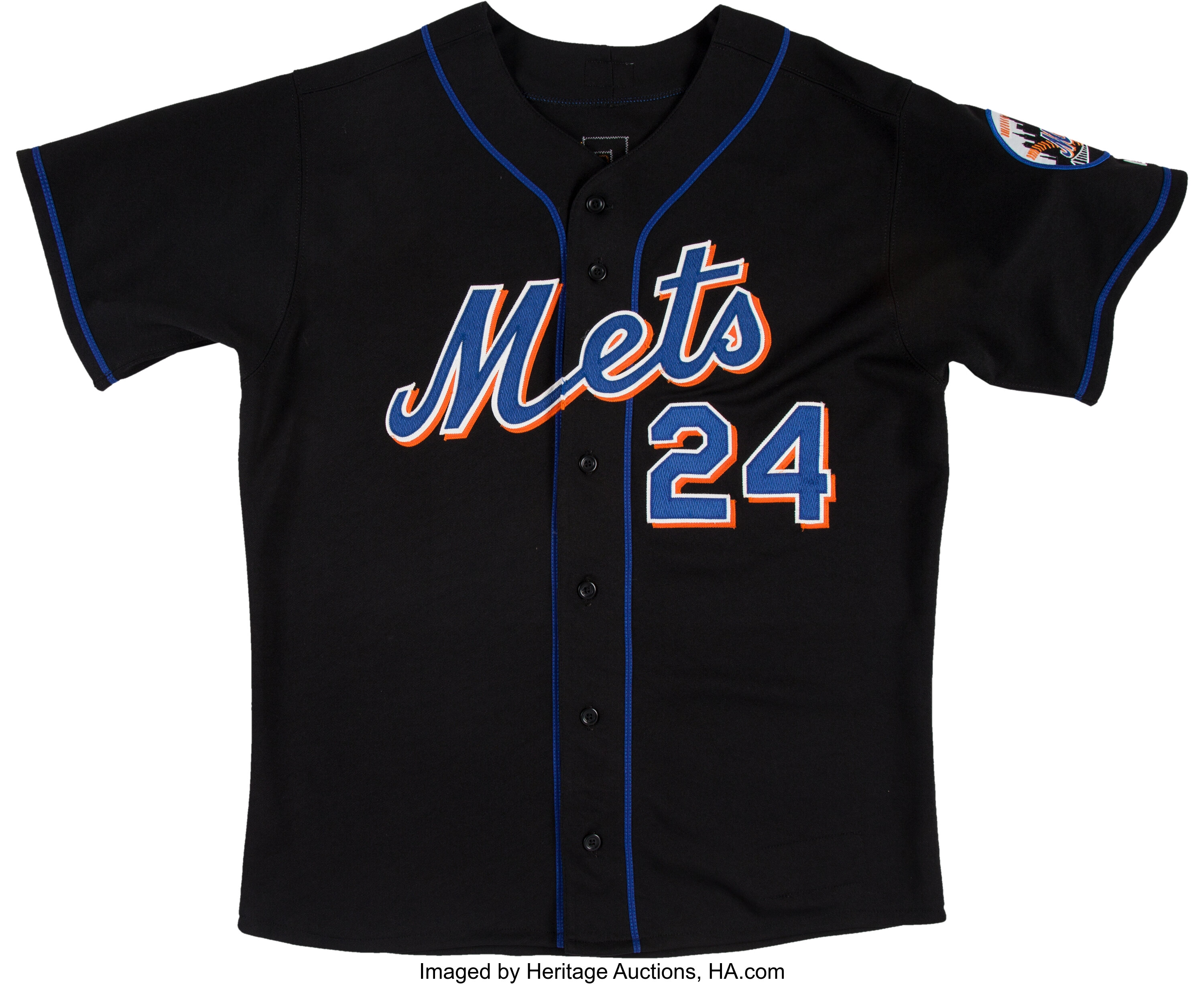 2007 Rickey Henderson Game Worn New York Mets Coach's Jersey. , Lot  #52688