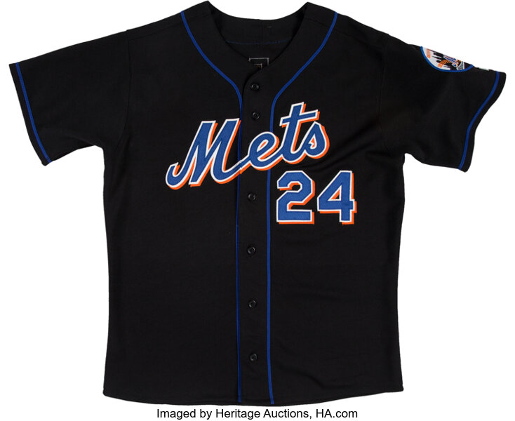 Lot Detail - 2000 Rickey Henderson Game Used New York Mets Alternate Black  Jersey