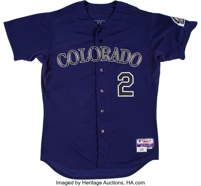 TROY TULOWITZKI SIGNED COLORADO ROCKIES COOL BASE AUTHENTIC JERSEY - J.S.A.  Cert