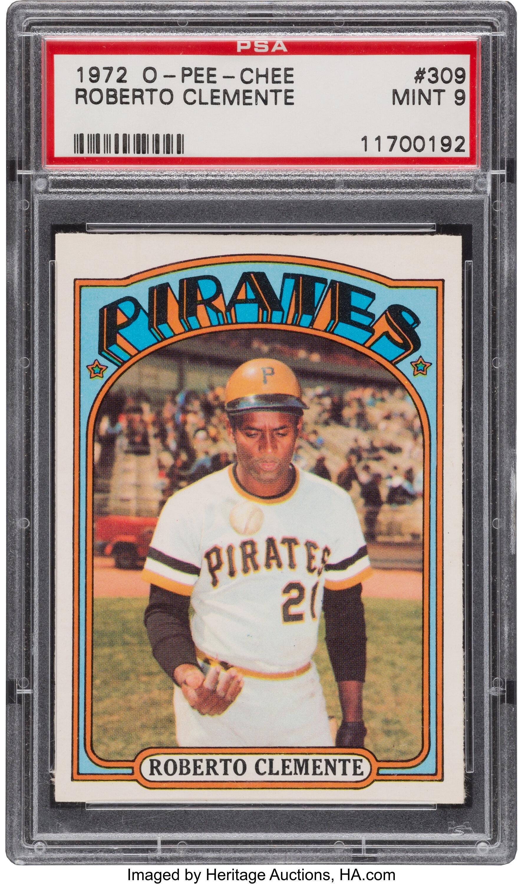 Lot Detail - 1971 Topps Coins #71 Roberto Clemente PSA 9 MINT