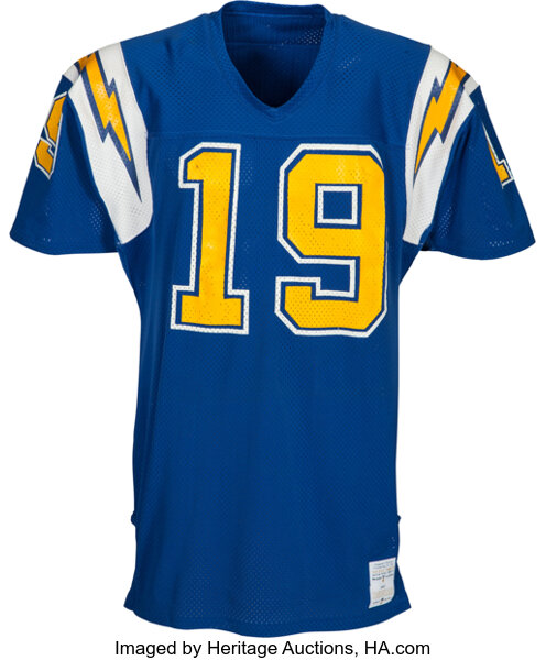 1970's Johnny Unitas Team Issued San Diego Chargers Jersey 