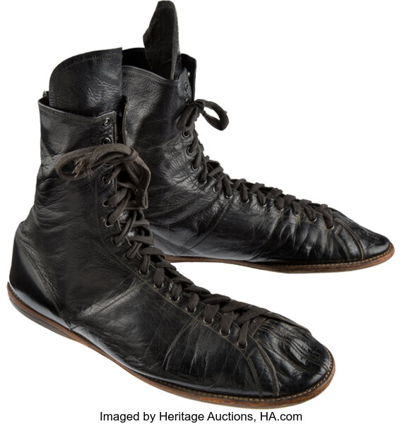 1950's Archie Moore Worn Boxing Shoes.... Boxing Collectibles | Lot #53187  | Heritage Auctions