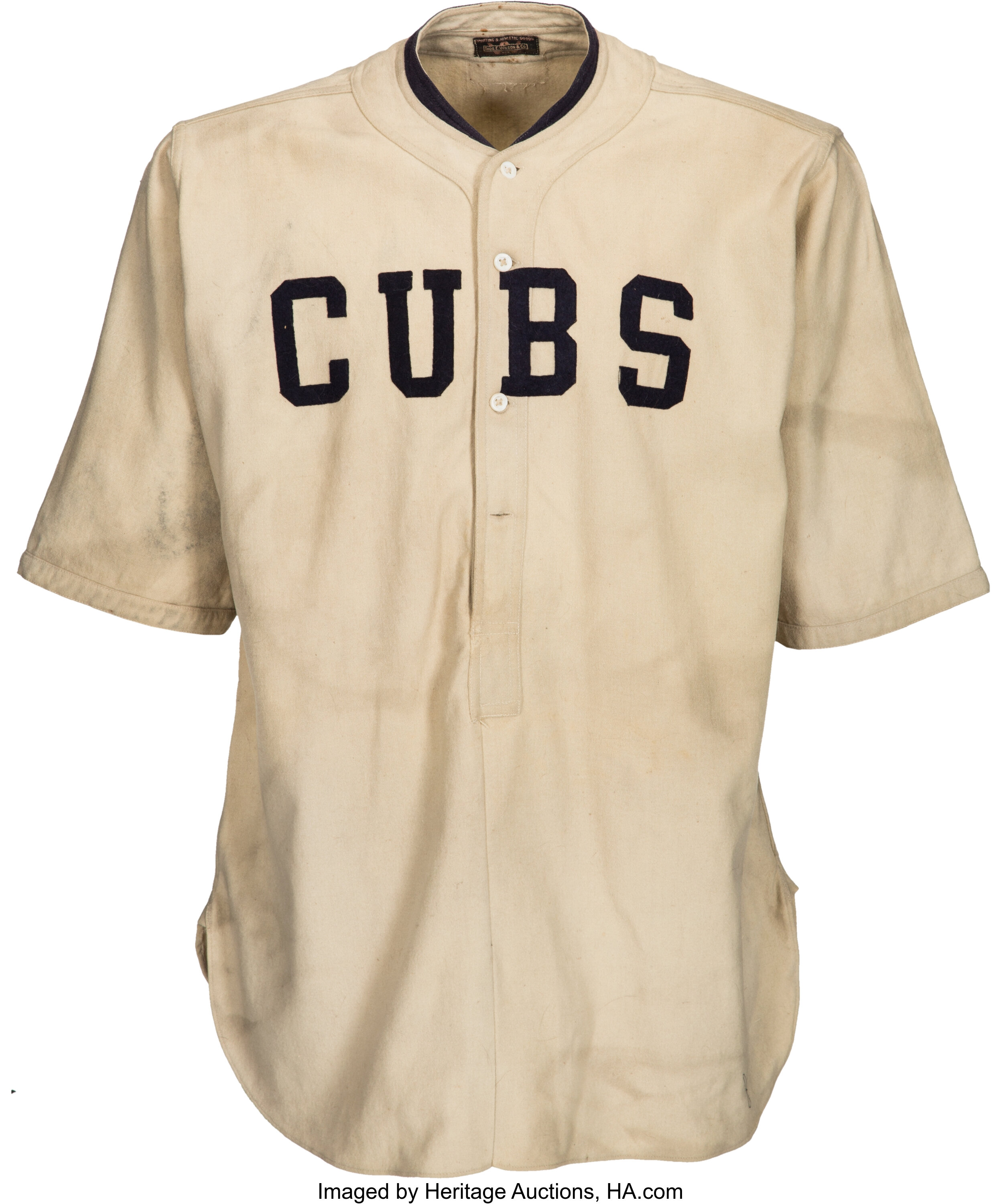 1921-22 Percy Jones Game Worn Chicago Cubs Jersey. Baseball