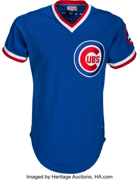 1983 Ryne Sandberg Signed Game Worn Chicago Cubs Jersey., Lot #52673