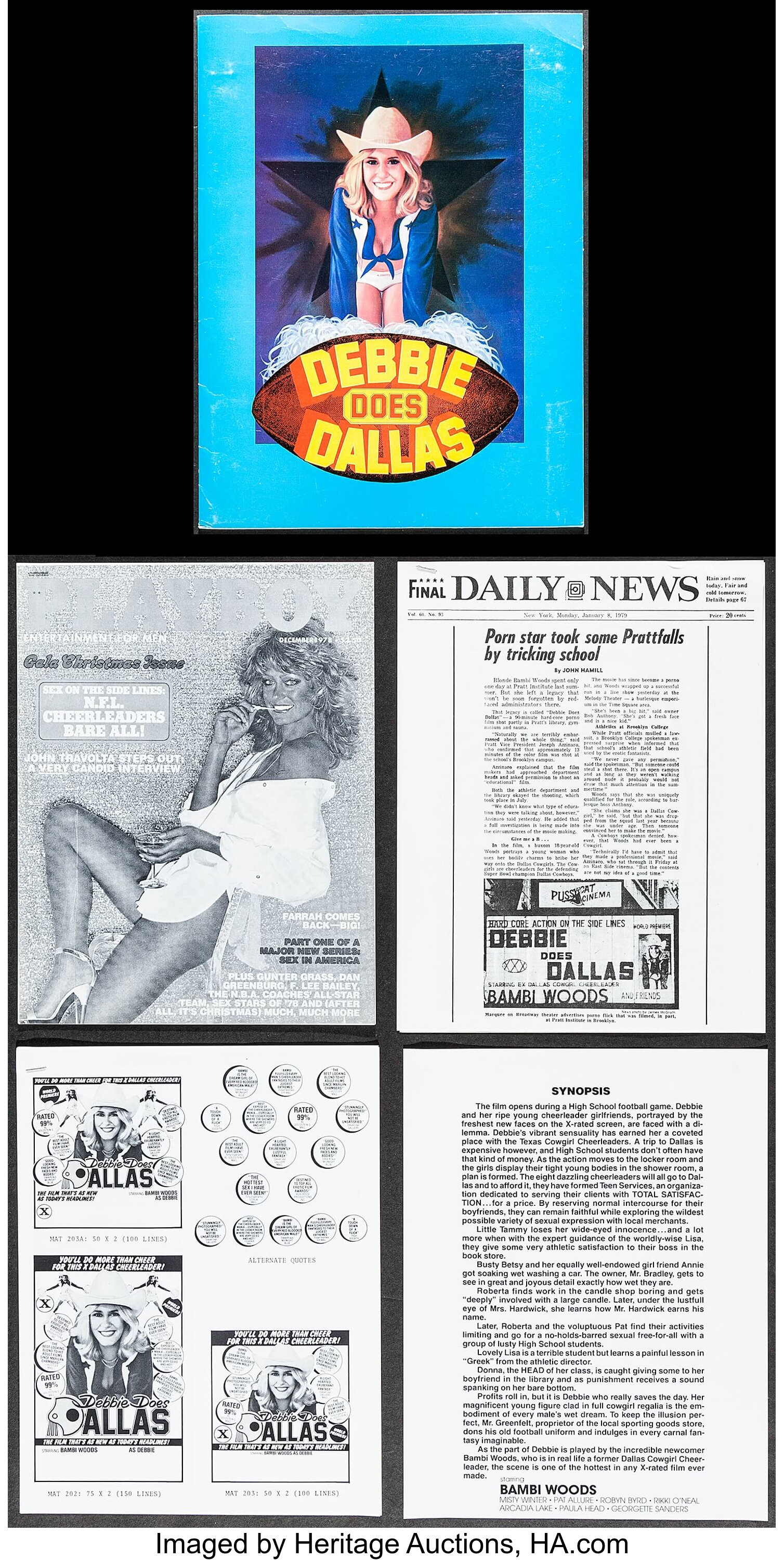 Debbie Does Dallas Numa 1978 Presskit 9 X 12 Adult Lot 52100 Heritage Auctions
