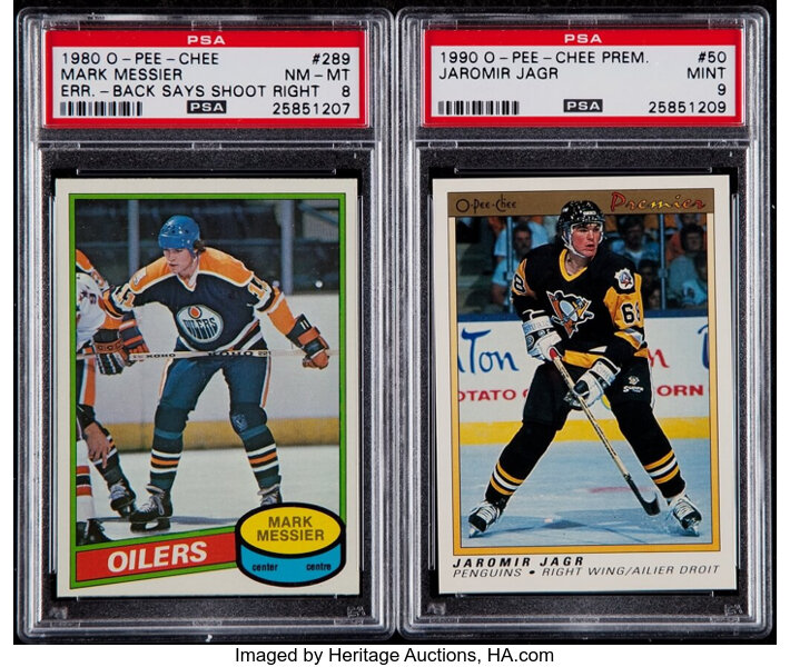 The Mark Messier Rookie Card and Other Vintage Cards