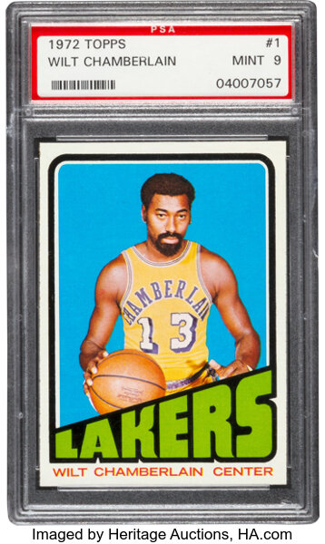 2005 SP AUTHENTIC #39 WILT CHAMBERLAIN HOF PSA 10 K3679386-902 - 4