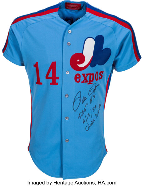 Pete Rose Montreal Expos Away Throwback Jersey