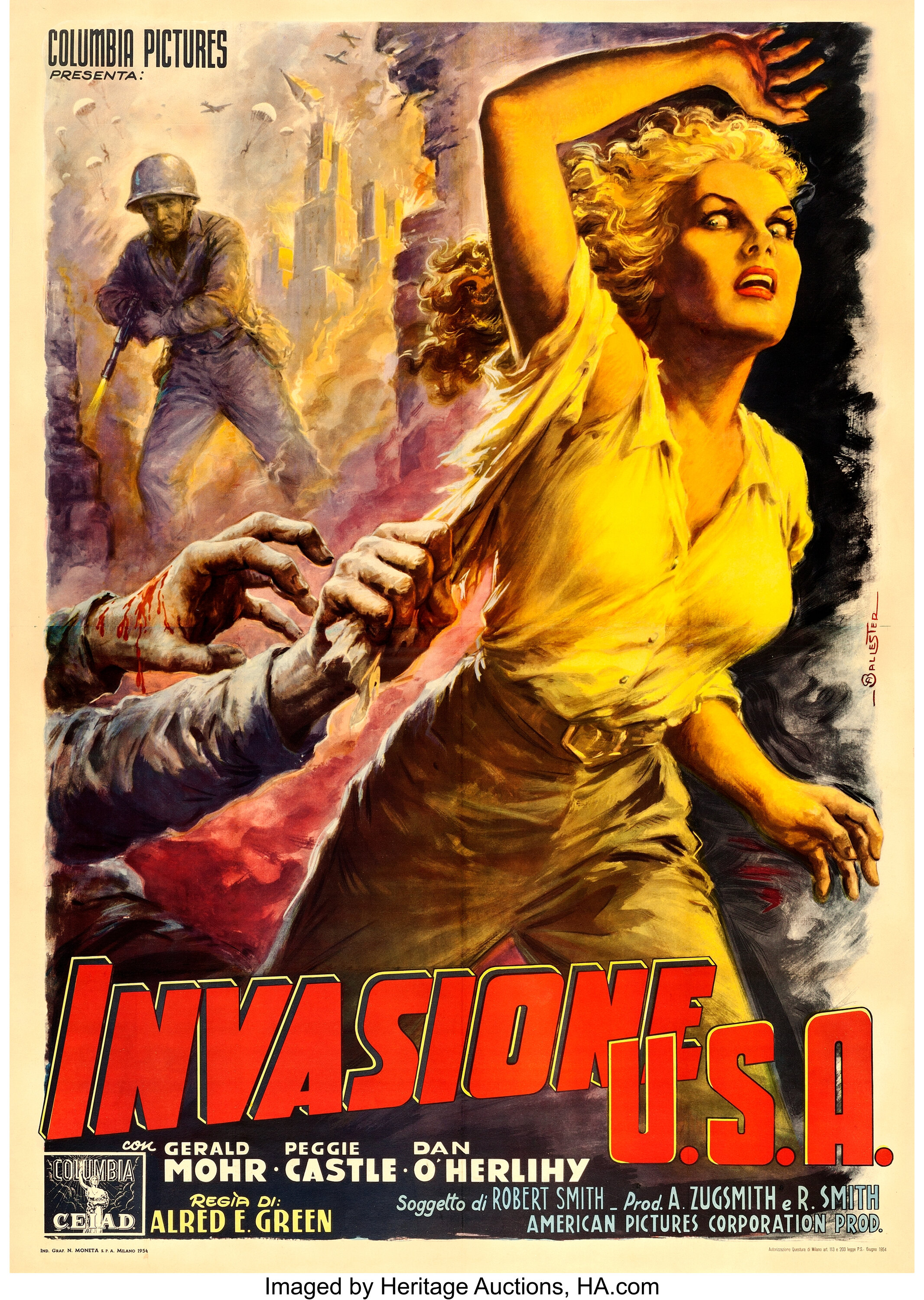 Invasion, U.S.A. (Columbia, 1954). Italian 4 - Fogli (55