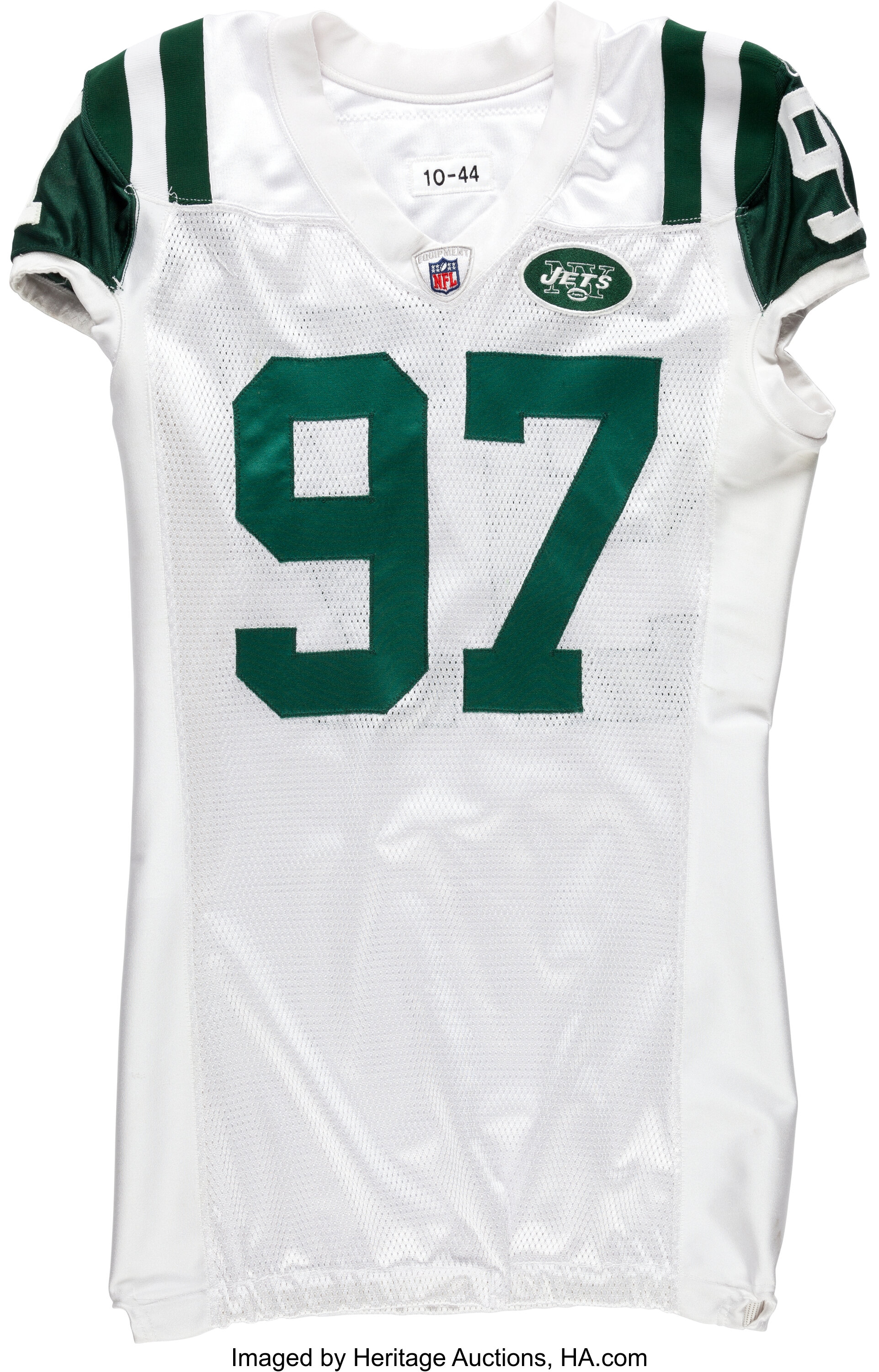 2010 Calvin Pace Game Worn New York Jets Jersey. Football