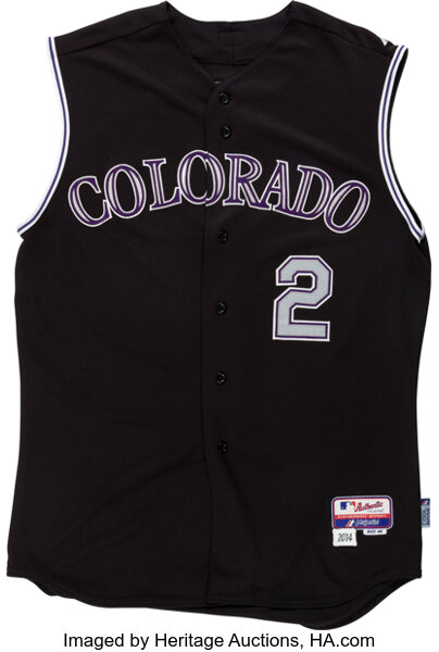 Colorado Rockies Troy Tulowitzki Game-Used Jersey - Rockies vs