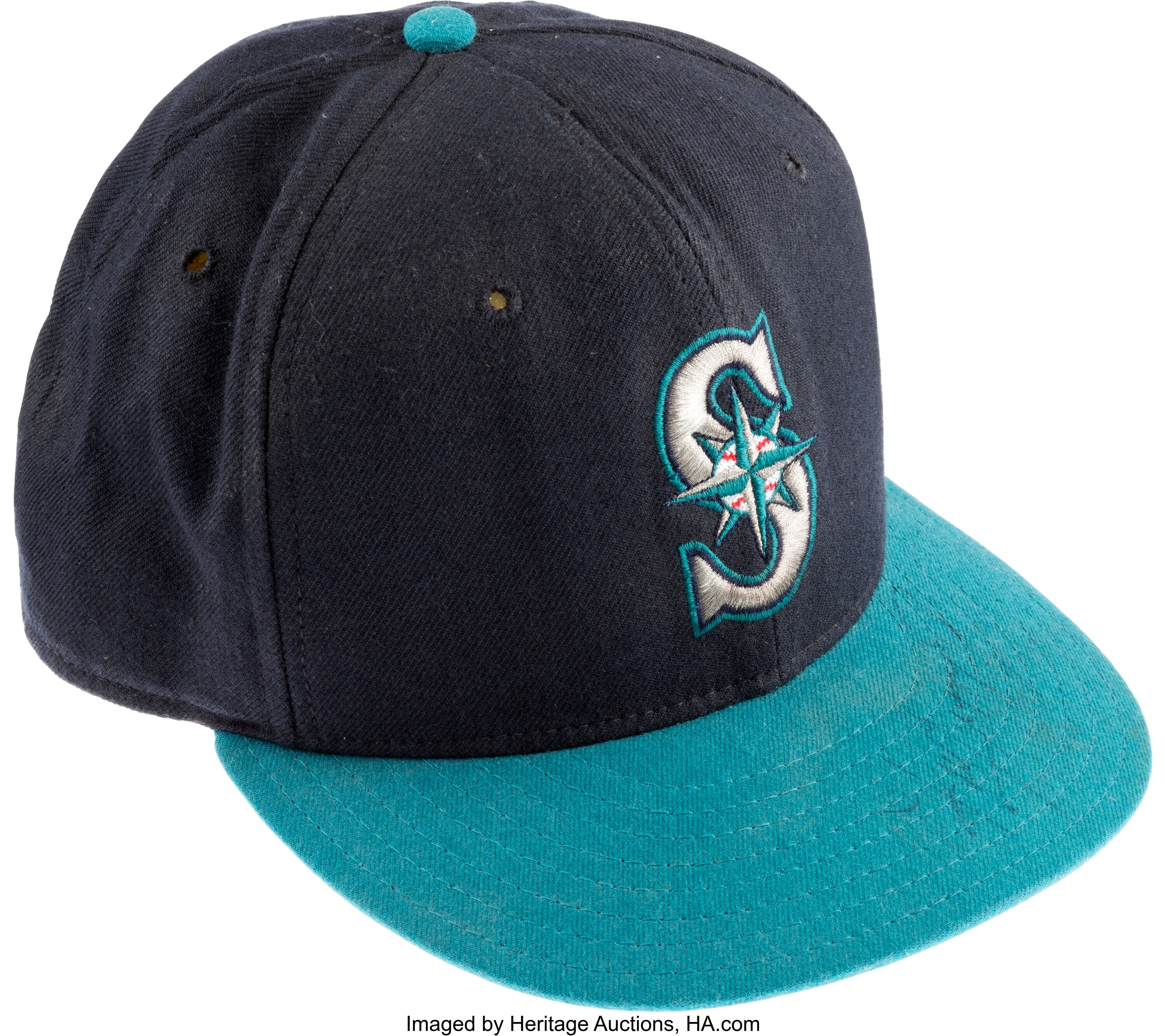 Ken Griffey Jr. Seattle Mariners Autographed New Era Baseball Cap