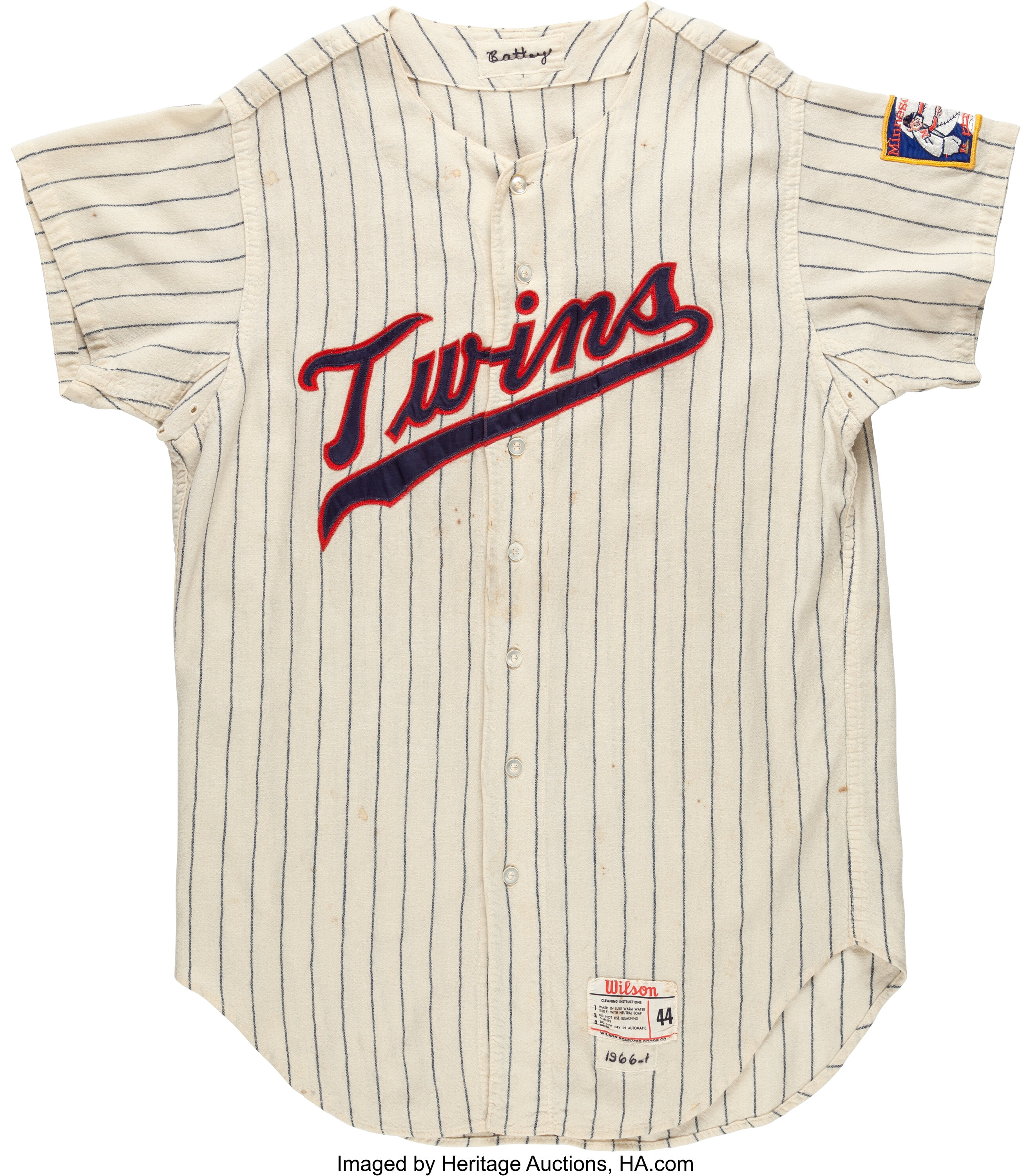 Vintage Minnesota Twins Jersey Button Down Pinstripe