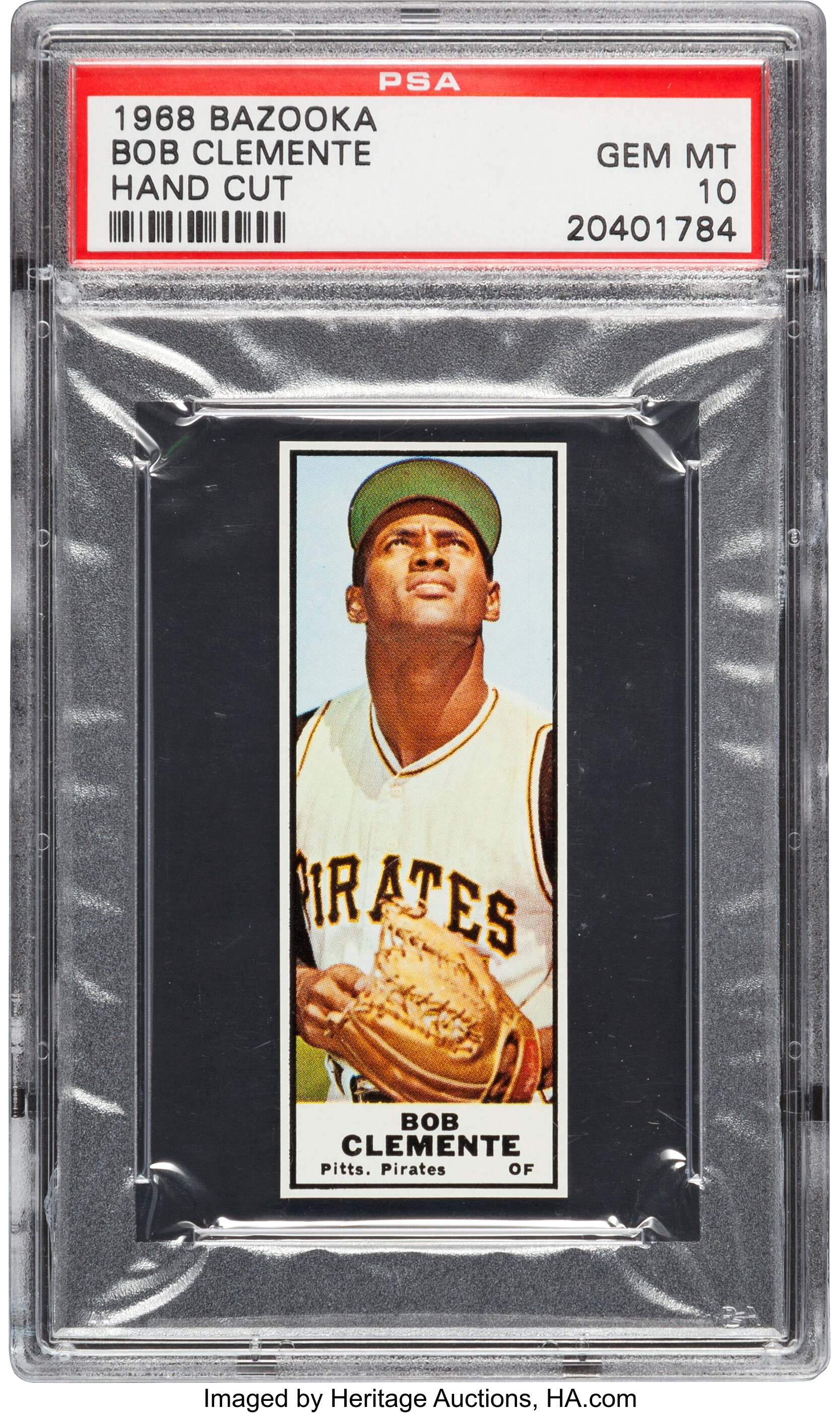 1971 Bazooka Roberto Clemente (No Number) PSA Gem MT 10 - Pop, Lot #52063