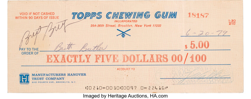 Issued by Topps Chewing Gum Company