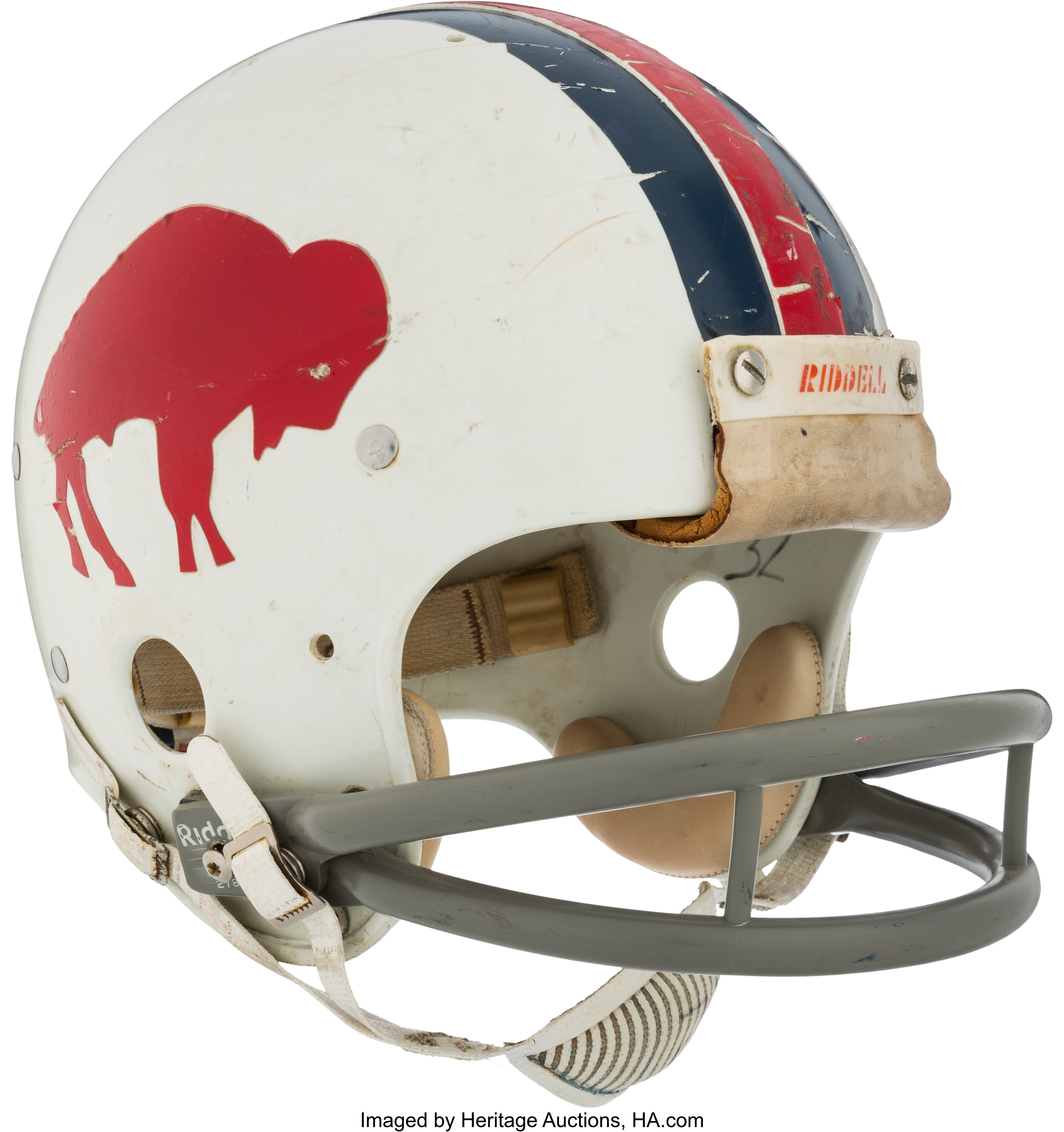 Early 1970's Buffalo Bills Game Worn Helmet. Football, Lot #54668