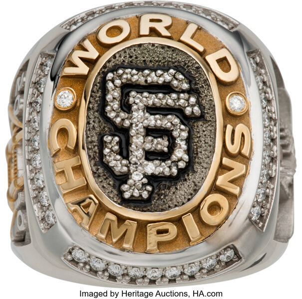2010 San Francisco Giants MLB World Series Champions Ring Ceremony Jersey  Patch (Gold Border)