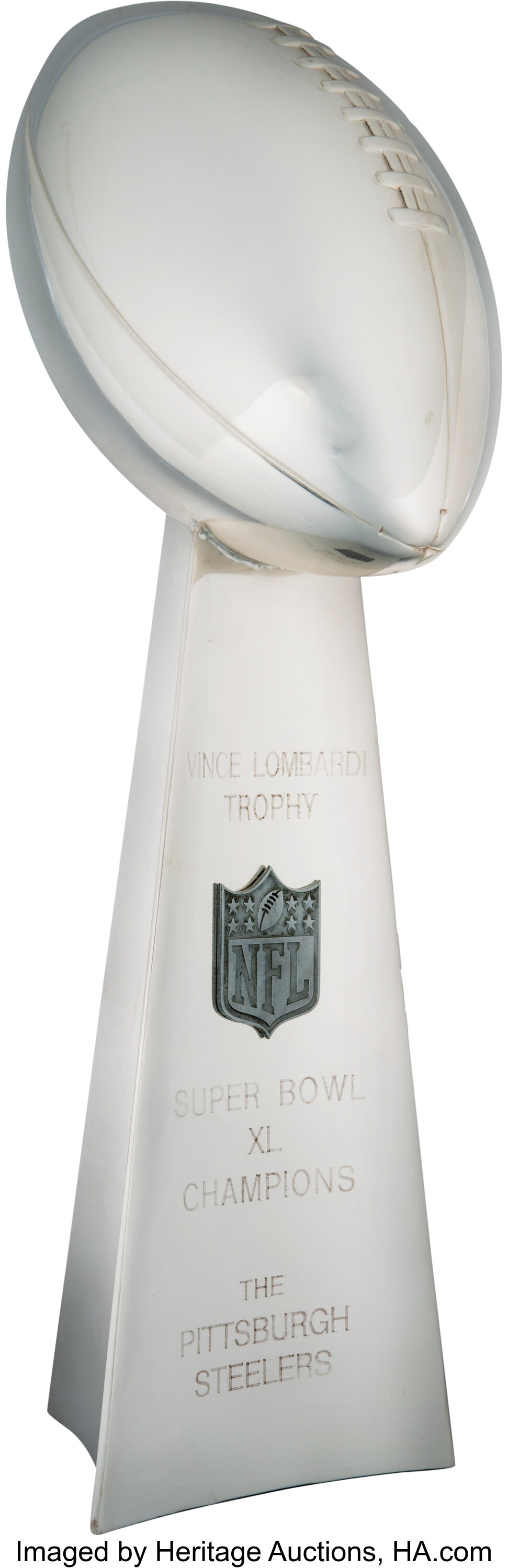 2006 Super Bowl XL Lombardi Trophy Manufactured for Willie, Lot #52984