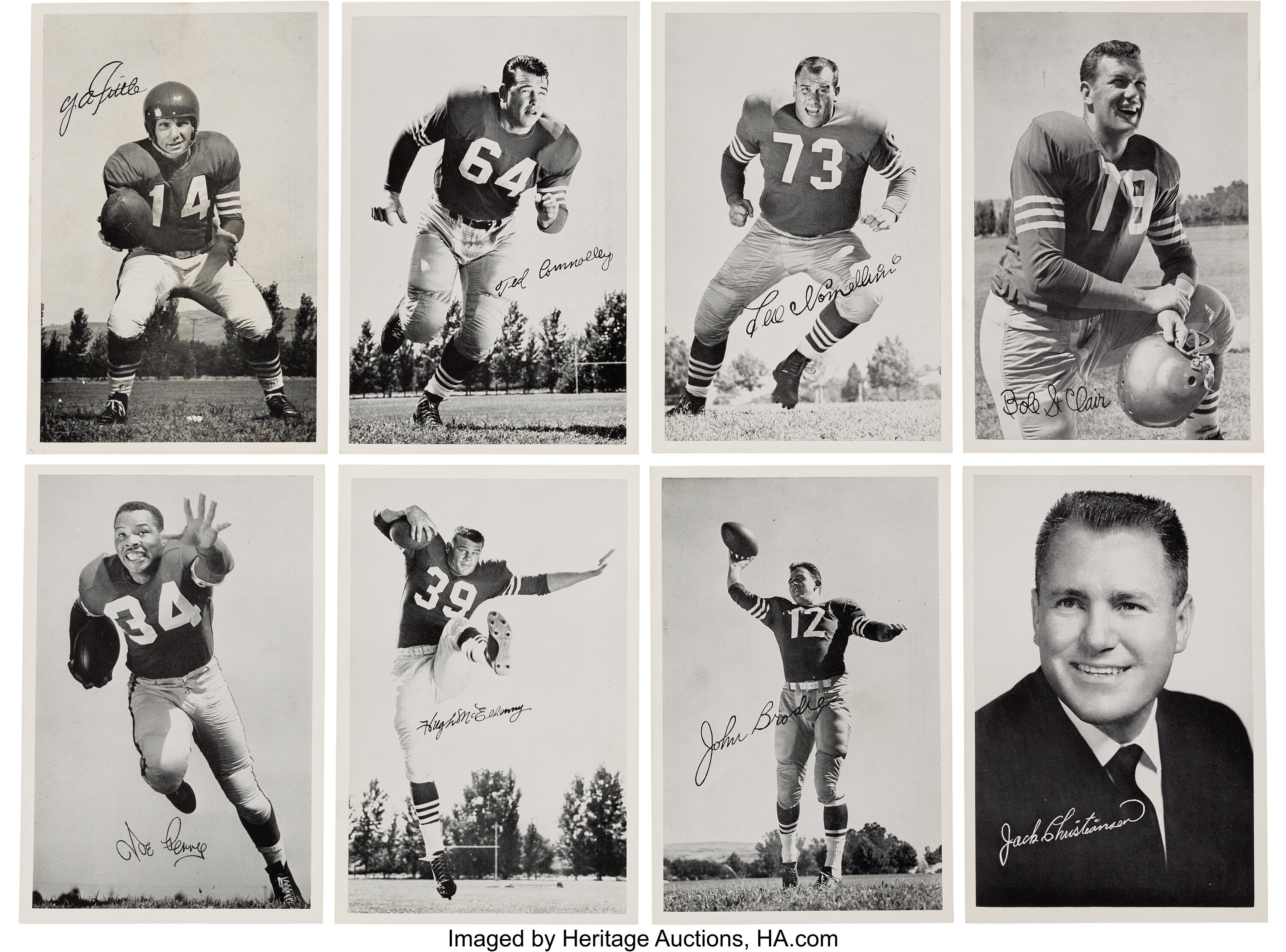 Rare 1959 San Francisco 49ers Team Issue Complete Set (47). , Lot  #51664