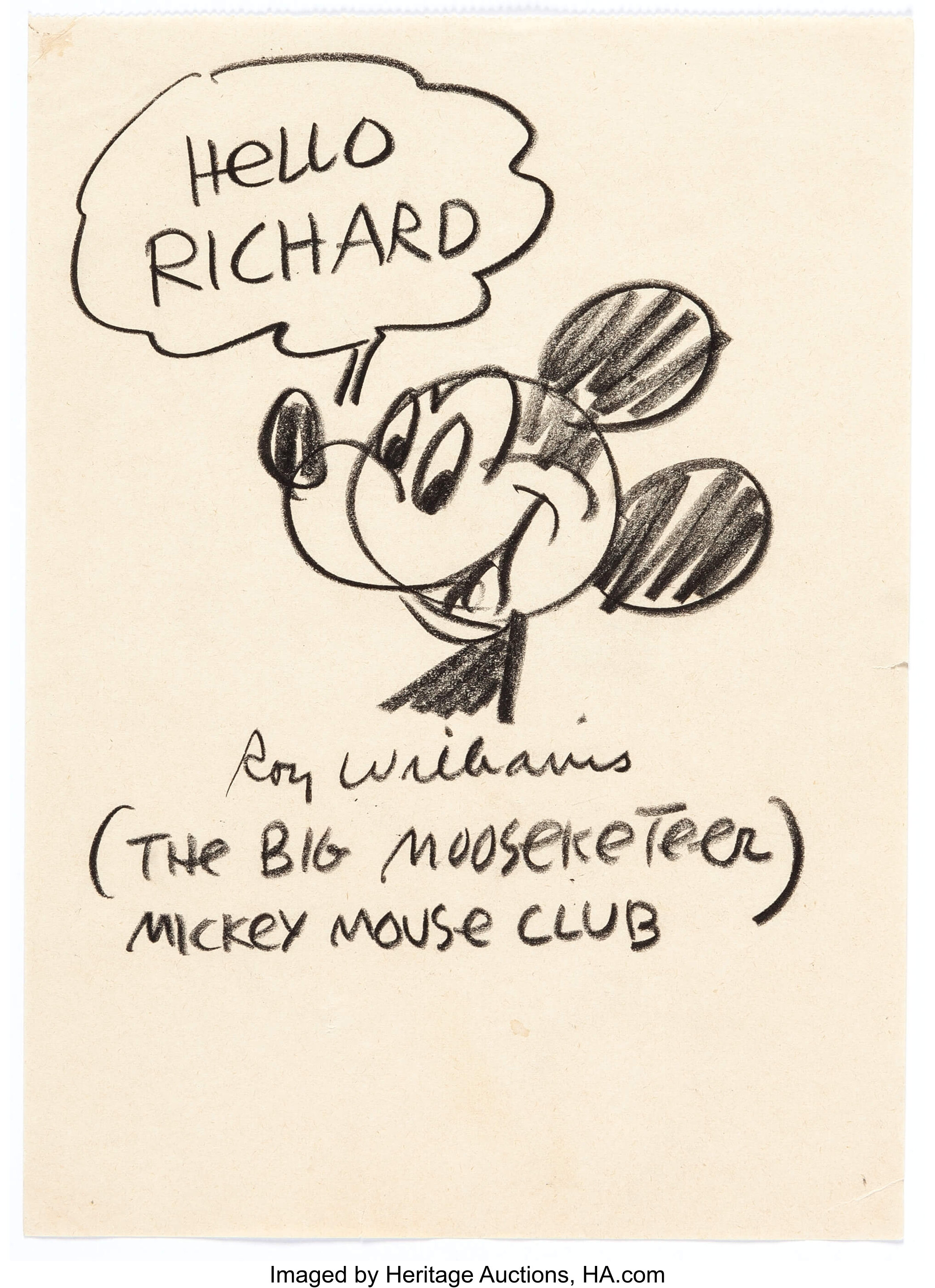 Disney Mickey Mouse Club Mousekartooner Drawing Toy 1950s Roy Williams  Vintage