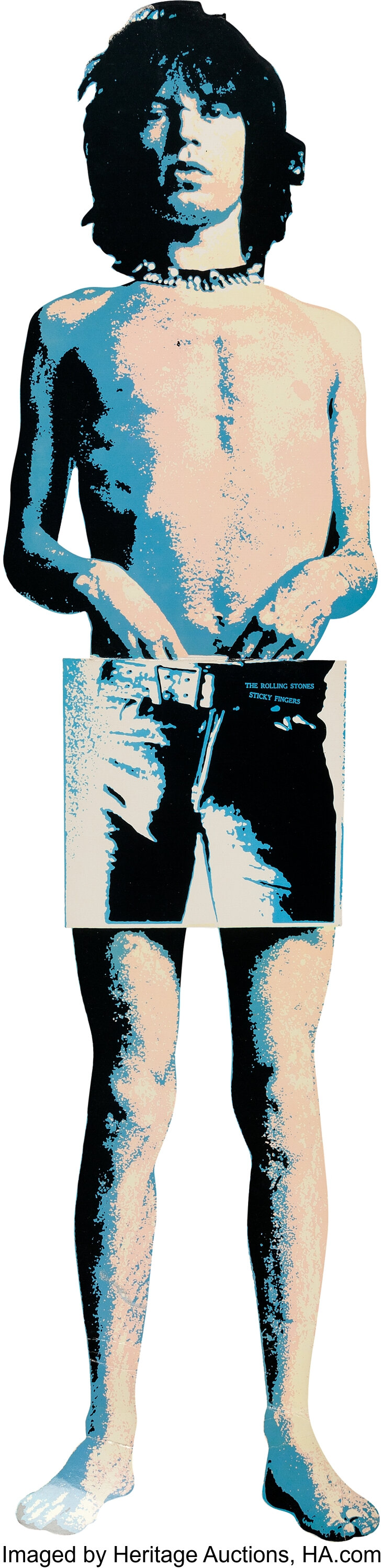 Rolling Stones/Mick Jagger Promo Cutout For Sticky Fingers (1971