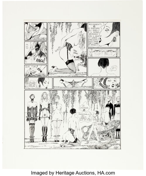 Guido Crepax Histoire D O The Story Of O Original Art Franco Lot Heritage Auctions