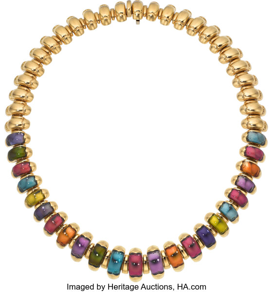 Top 104+ imagen bulgari multi stone necklace