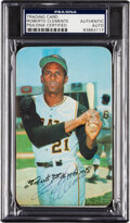 1968 TOPPS ACTION ALL STAR STICKERS #12 ROBERTO CLEMENTE HOF PIRATES PSA 2  270 - Duck's Dugout