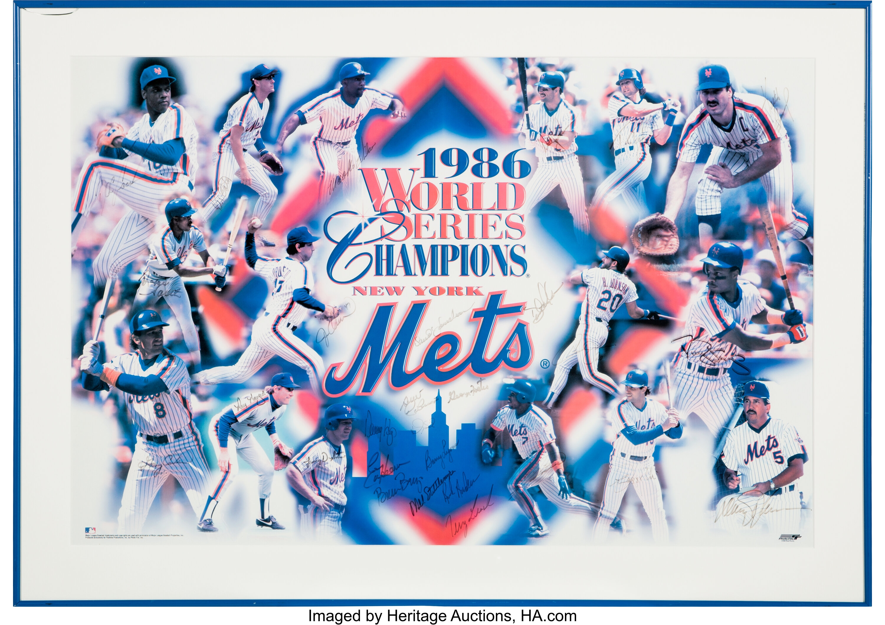 1986 World Champion New York Mets 8x10 Team Photo - Color #2 