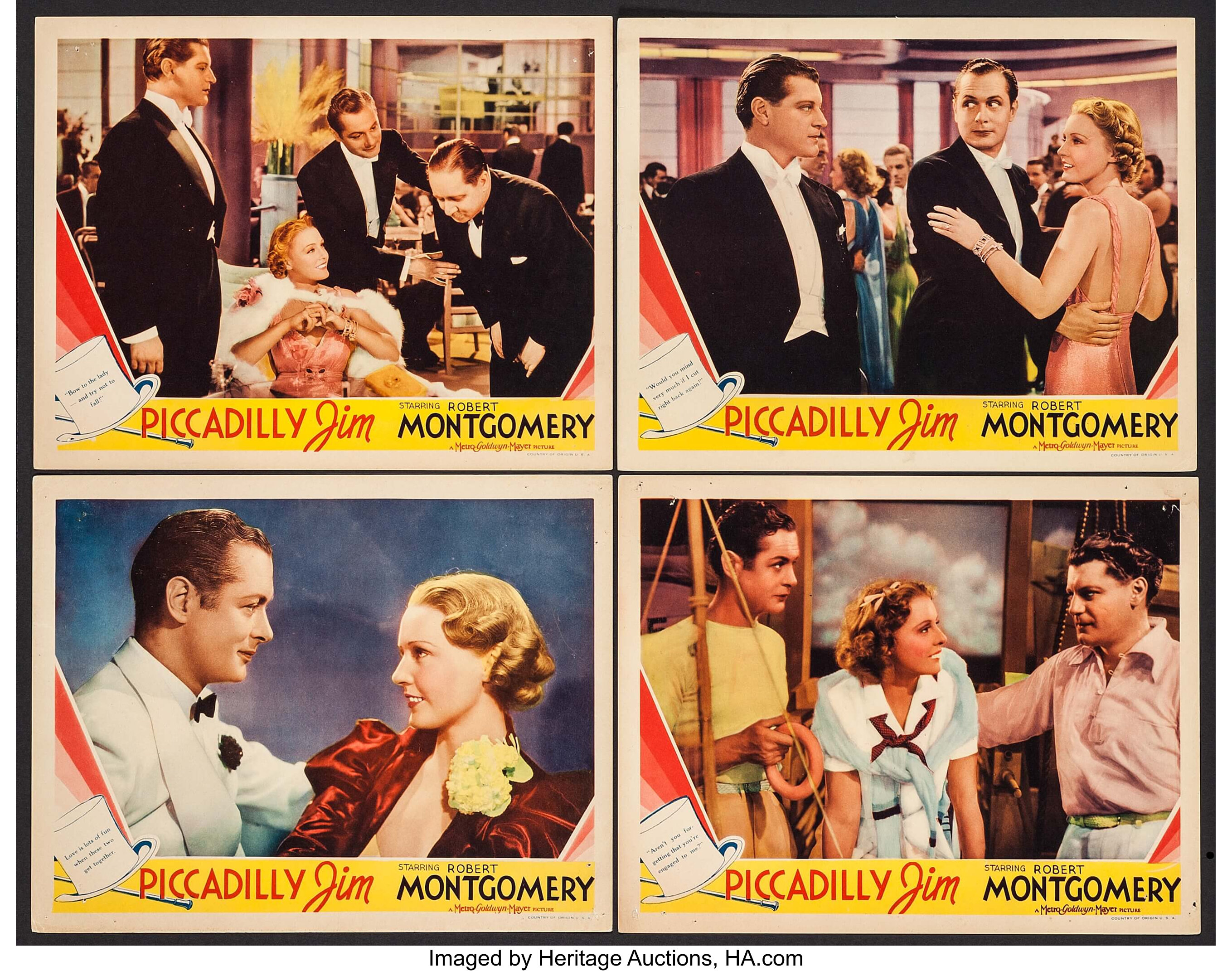 Piccadilly Jim (MGM, 1936). Lobby Cards (4) (11