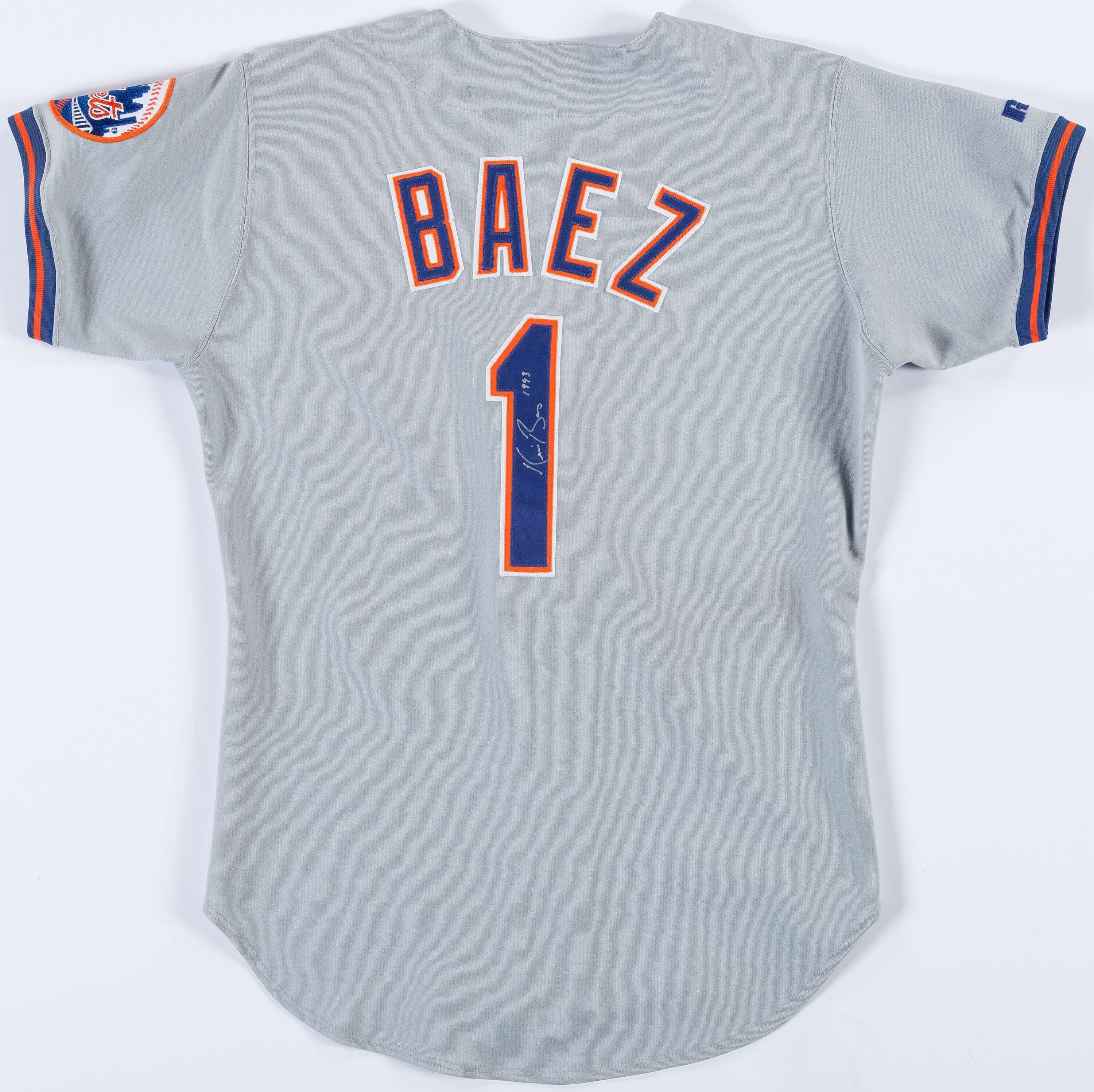 1993 Kevin Baez Game Worn New York Mets Jersey.  Baseball