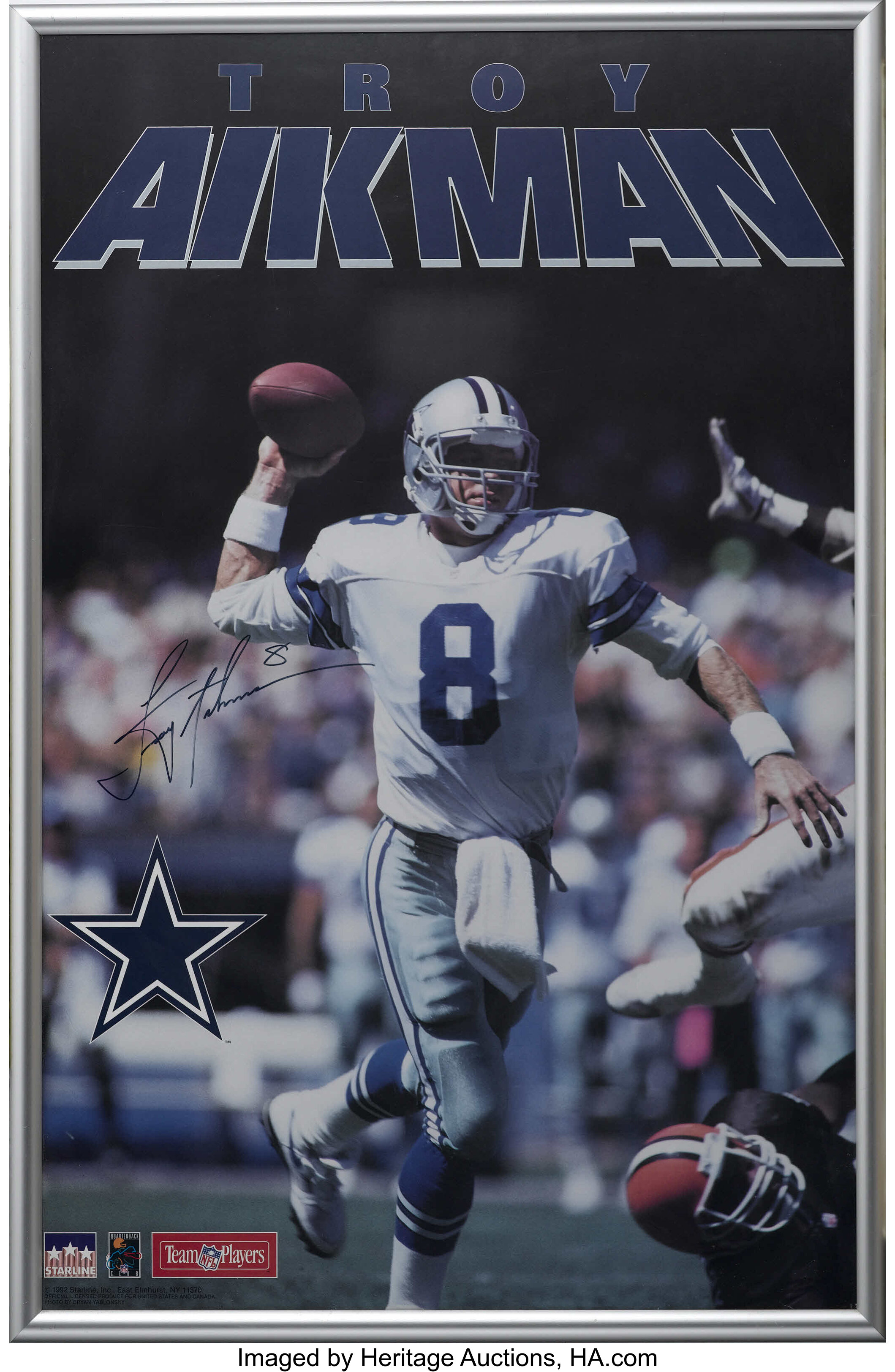 90s Vintage Troy Aikman 8 Dallas Cowboys Nfl Football Logo 7