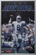 Troy Aikman - Emmitt Smith - Rare 1991 NFL 2-Sided Poster 11x17 DALLAS  COWBOYS