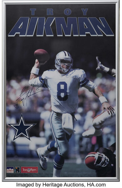 Sold at Auction: Troy Aikman signed jersey! Cowboys legend