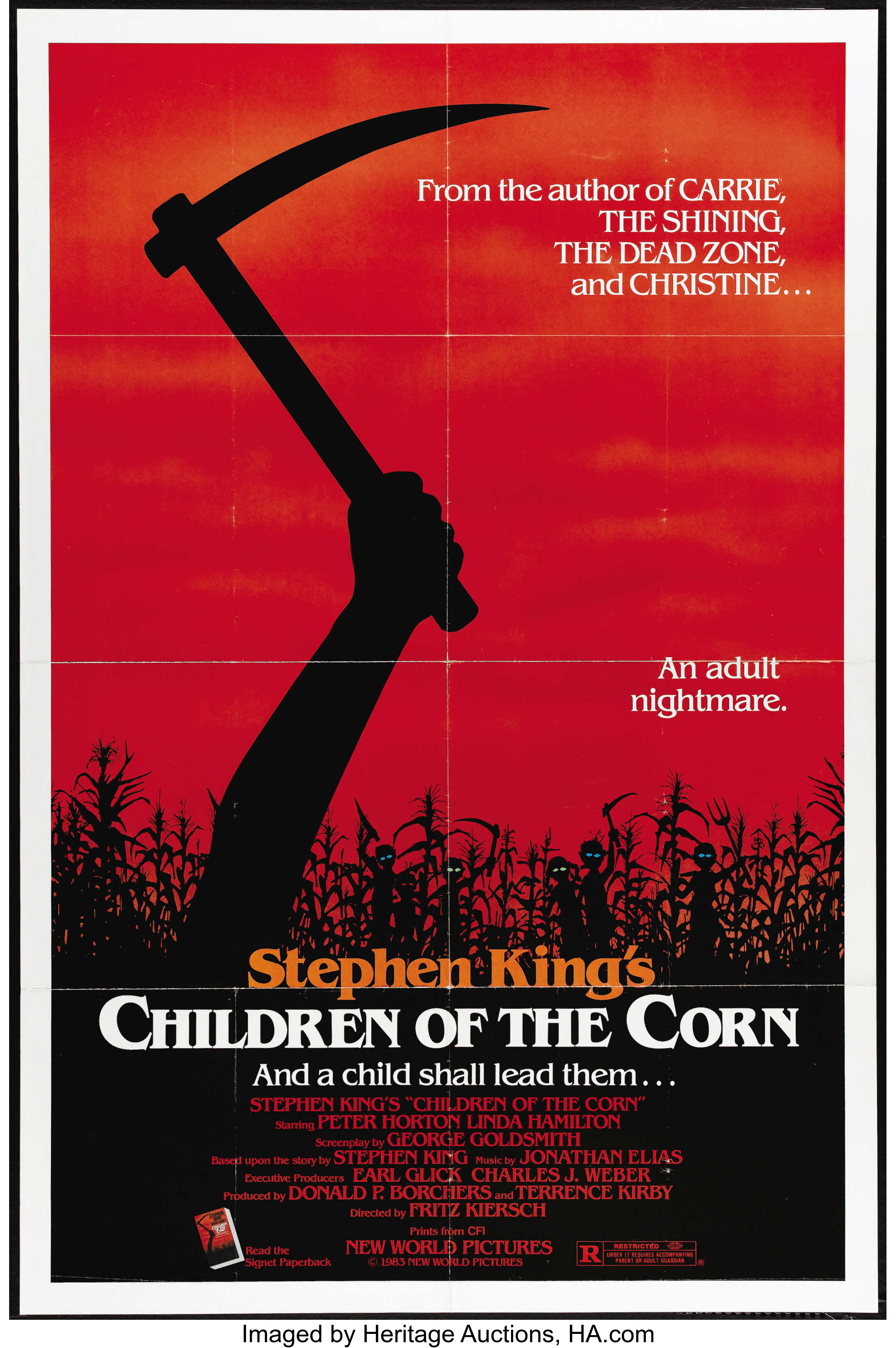 children-of-the-corn-new-world-pictures-1984-one-sheet-27-x-lot