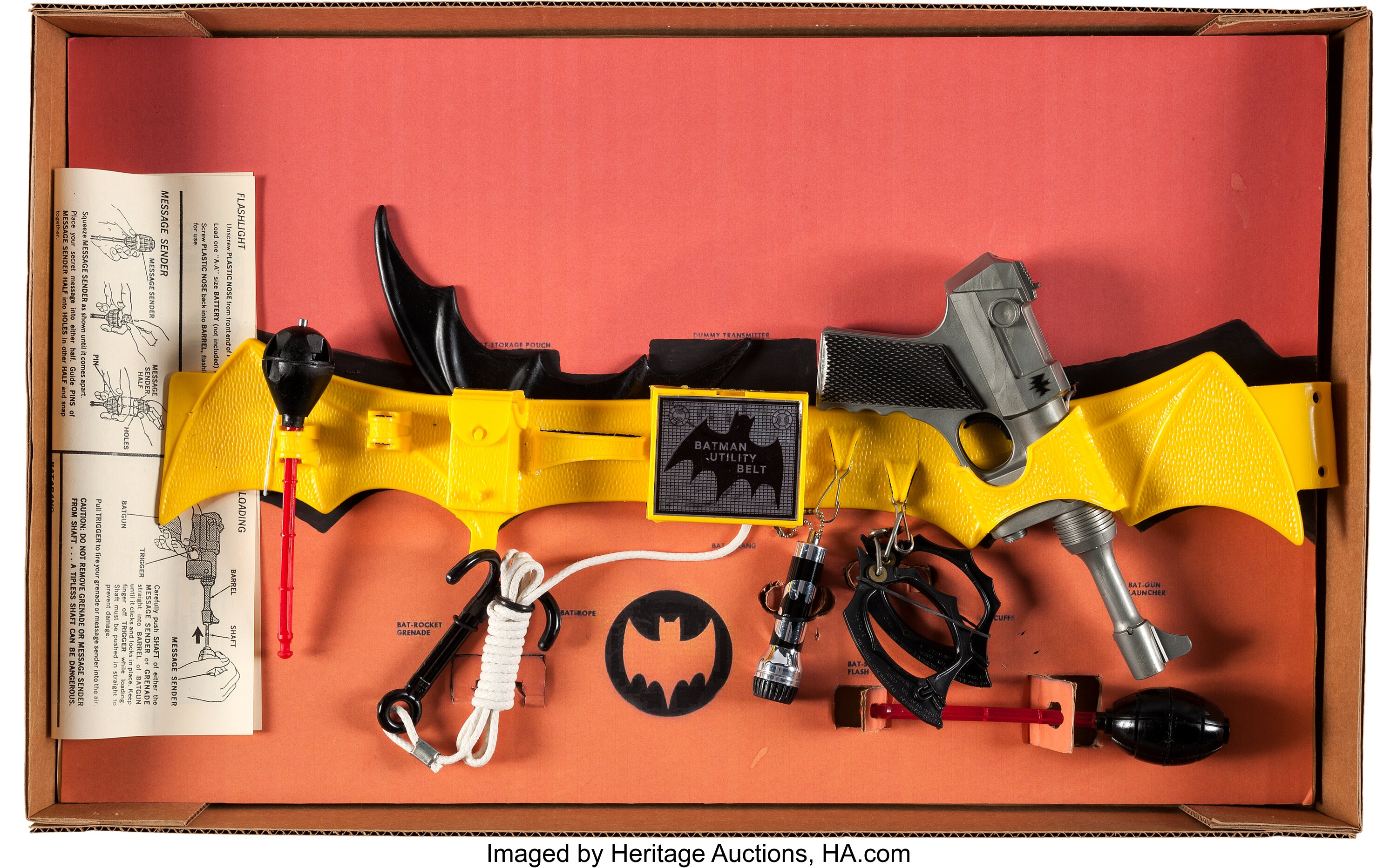 Official Batman Utility Belt Complete Set of Crime Fighting Lot 91299 Heritage Auctions