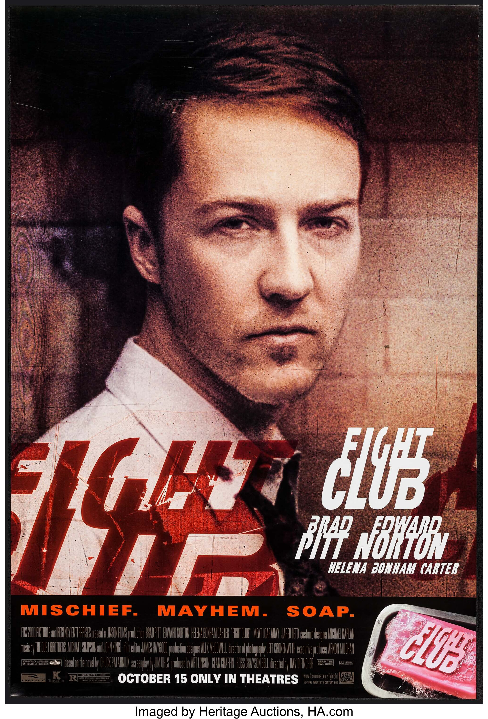 Fight Club 20th Century Fox 1999 One Sheets 2 27 X 40 Ss