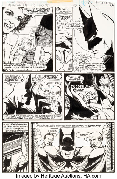 Marshall Rogers Detective Comics #481 Story Page 12 Original Art | Lot  #93204 | Heritage Auctions