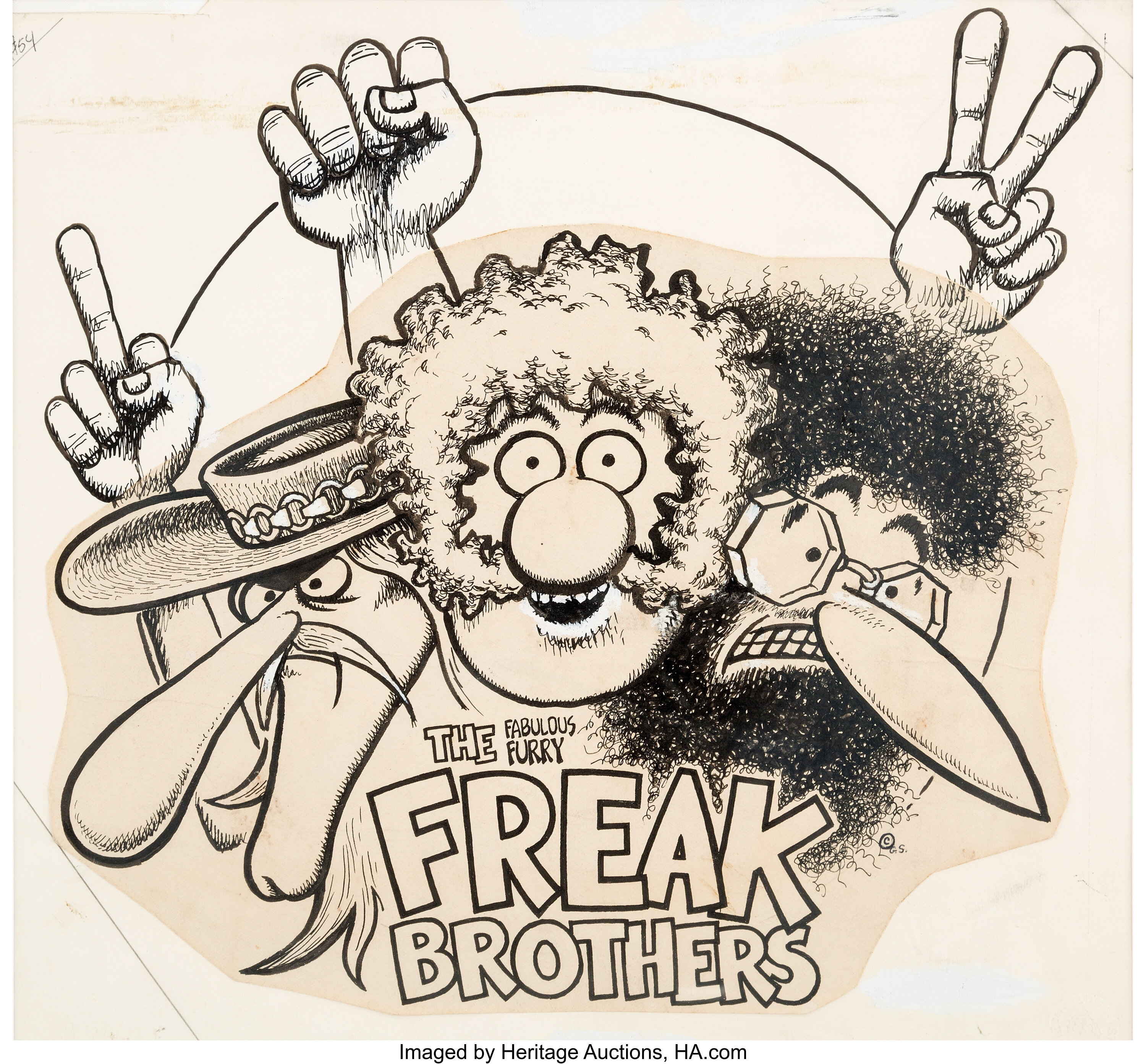 Gilbert Shelton Fabulous Freak Brothers T-Shirt | Lot #92074 Heritage Auctions