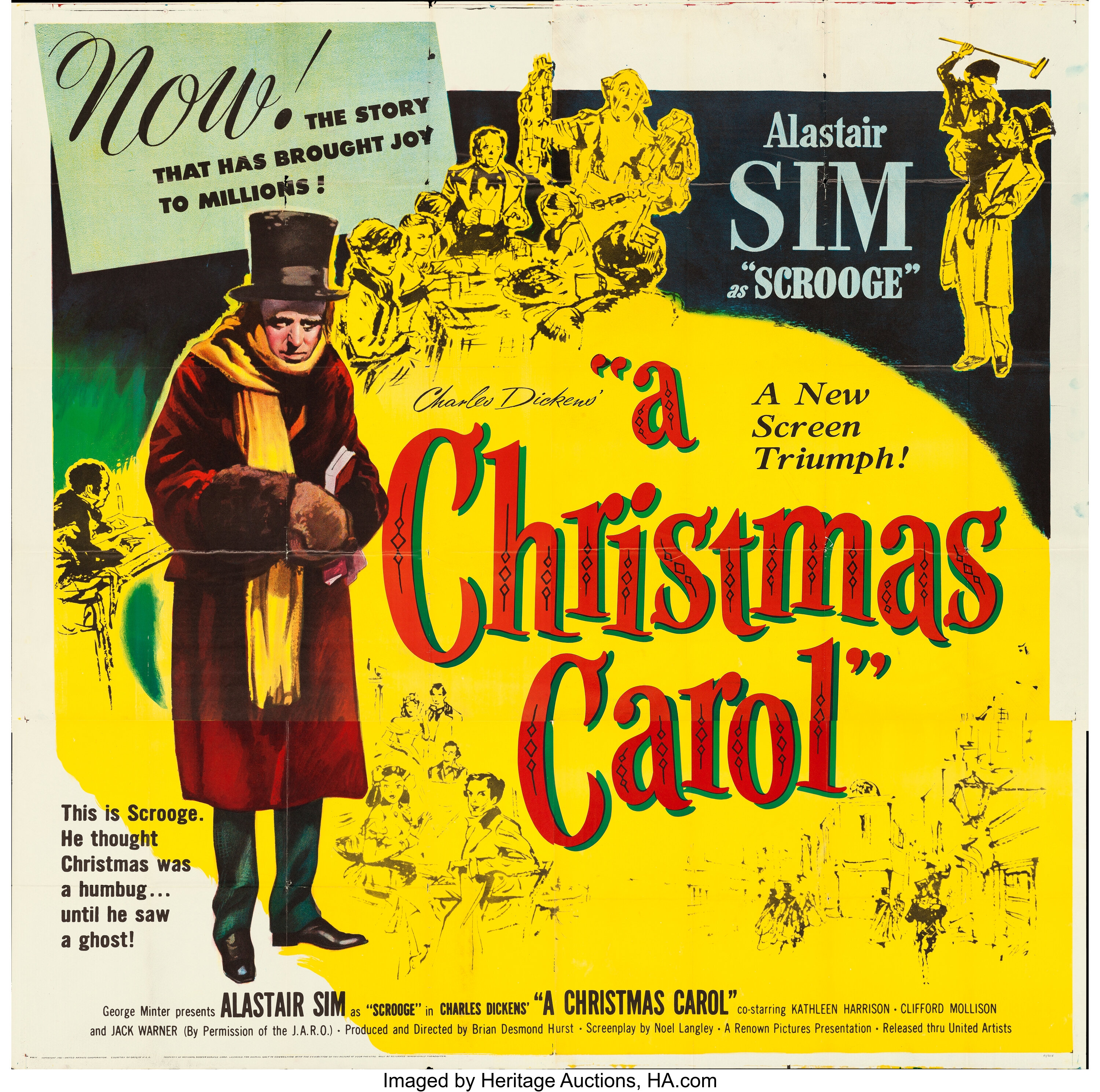 A Christmas Carol United Artists 1951 Six Sheet 79 X 80 Lot 0021