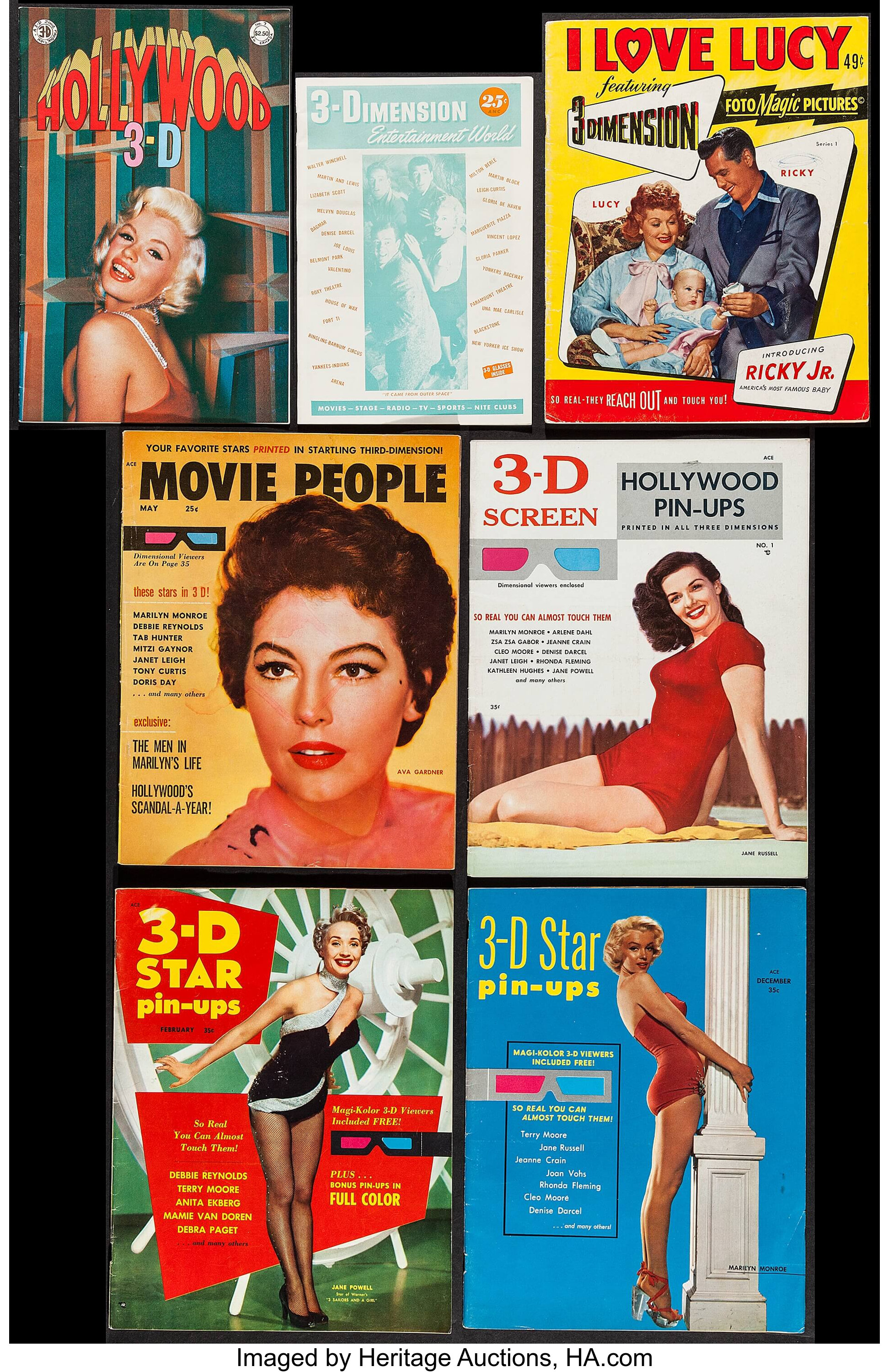 3 D Magazine Lot Various 1950s 1980s Magazines 10 And Comic Lot 55267 Heritage Auctions 1874