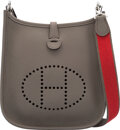 Hermes Evelyne Bag 18cm Mini TPM Etain Clemence Palladium Hardware