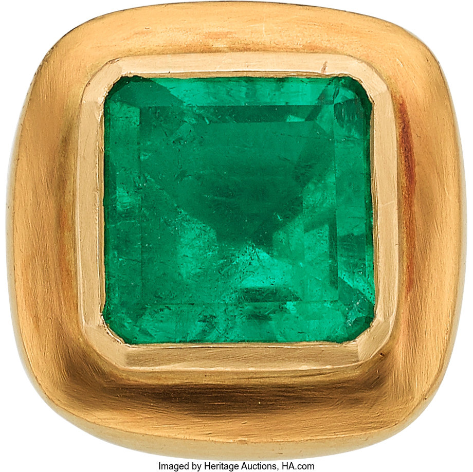 Colombian Emerald, Gold Ring. ... Estate Jewelry Rings | Lot #54515 ...