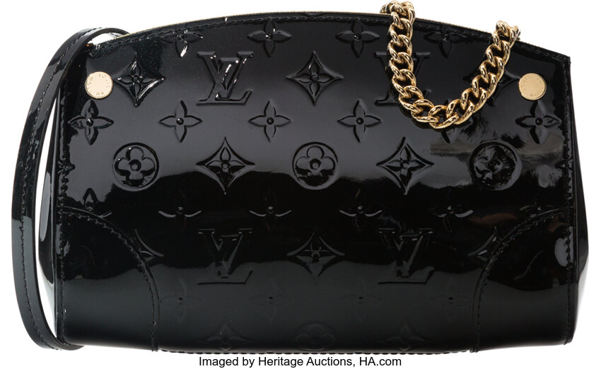 Louis Vuitton Black Monogram Vernis Leather Santa Monica