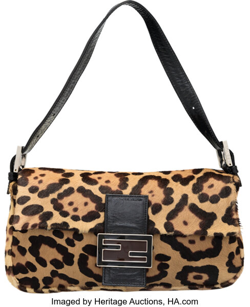 Fendi leopard print discount bag