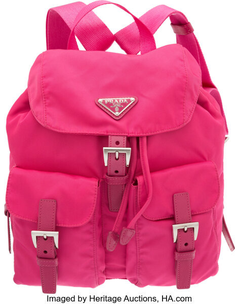 Re-nylon cloth backpack Prada Pink in Cloth - 36027599