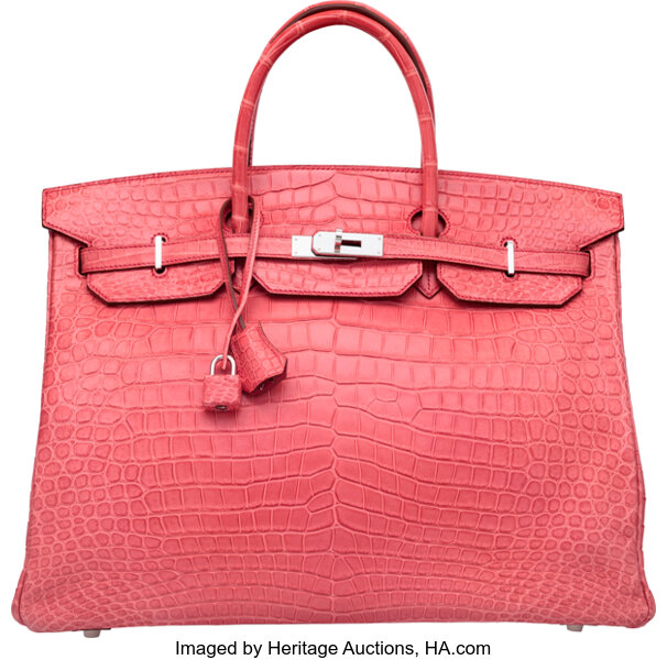 Sold at Auction: Hermes Birkin 35 Bag in 5P Bubblegum Pink Matte