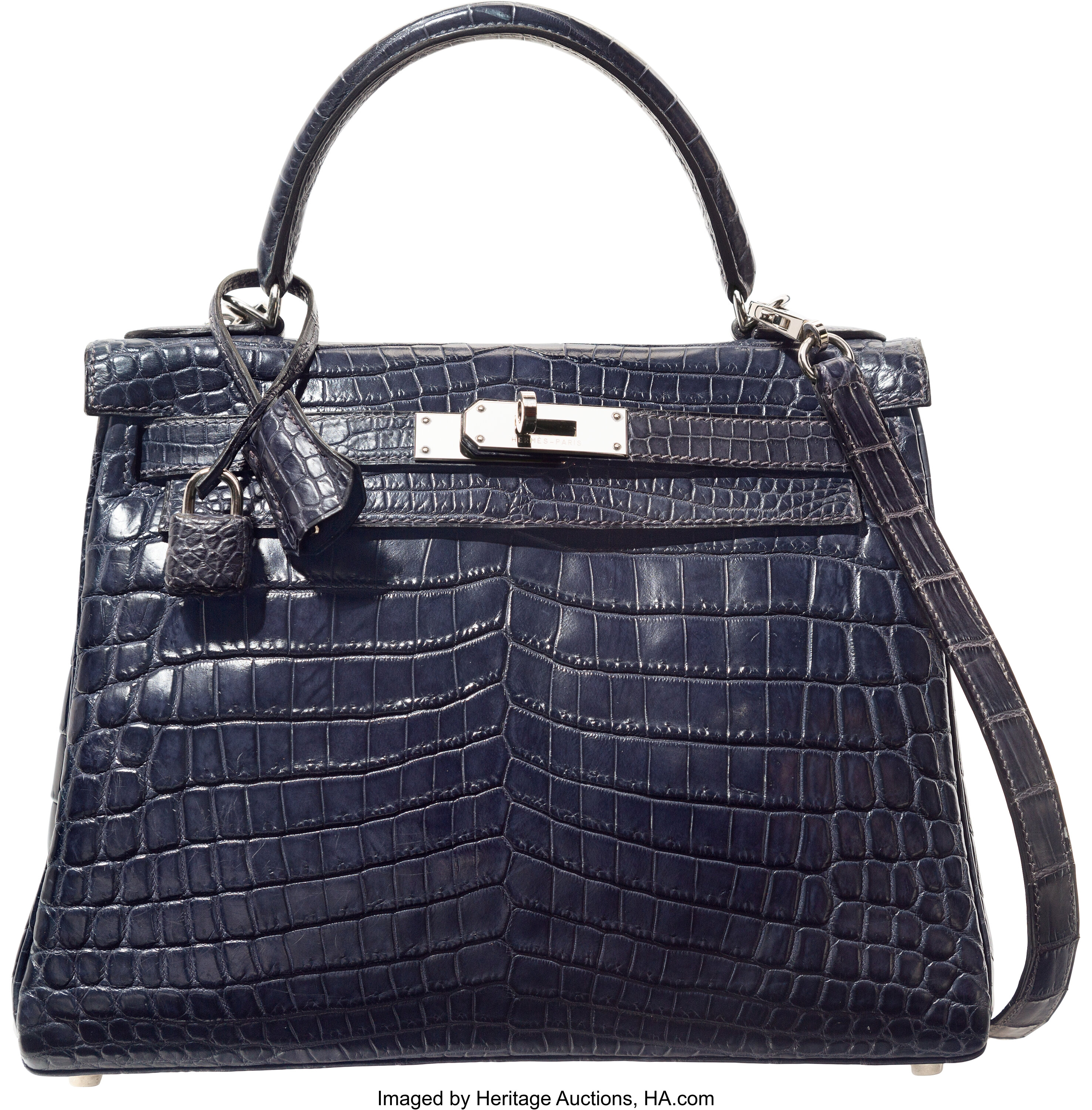 Hermès Kelly Muff Matte Havane Nilo Crocodile & Mink Bag with Palladium  Hardware