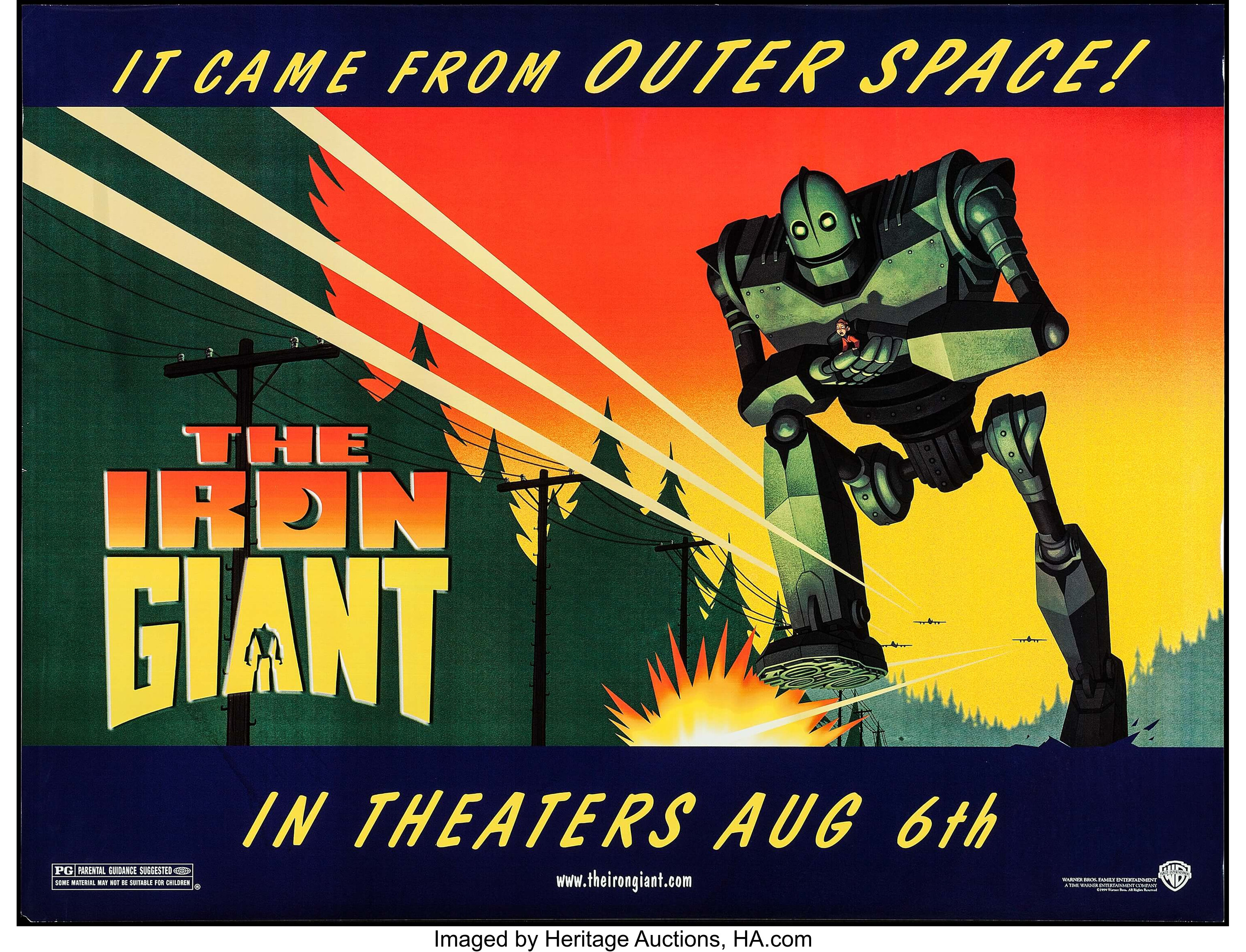 The Iron Giant Warner Brothers 1999 Subway 46 5 X 60 Ss Lot 51199 Heritage Auctions