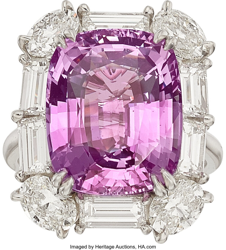 Pink sapphire hot sale ring tiffany